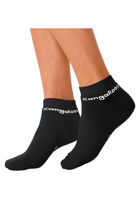 Bild: Sneakersocken von KangaROOS: Sneakersocken im 6er-Pack. Logoschriftzug am Schaft. Weiches Frottee in der Sohle. Aus 80% Baumwolle, 17% Polyamid, 3% Elasthan.