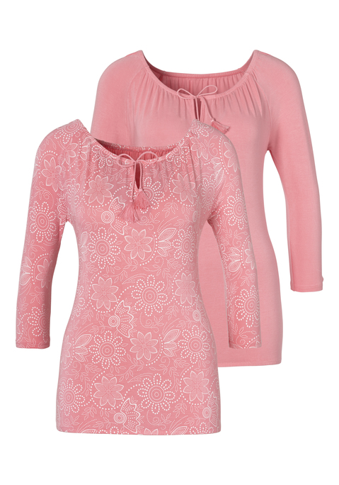 3/4-Arm-Shirt von LASCANA in rosé