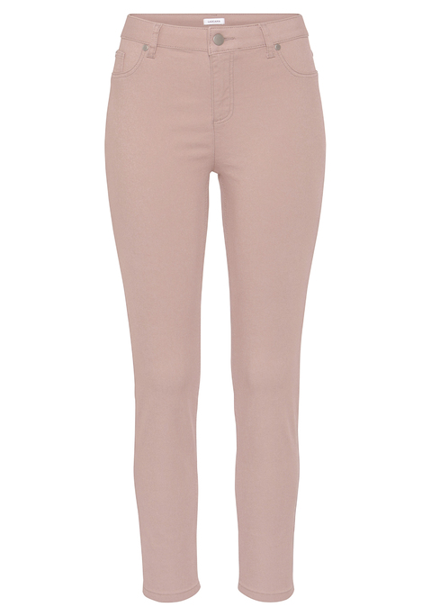 Bild: 7/8-Jeggings von LASCANA: Unifarbene 7/8-Jeggings von Lascana mit Ziertaschen vorn und echten Gesäßtaschen. Normale Leibhöhe und eine schmale Passform für einen guten Sitz. Optimal zu lässigen Freizeit-Outfits und vielseitig kombinierbar. Weicher, elastischer Denim.