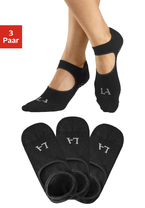 Bild: ABS-Socken von LASCANA ACTIVE: ABS-Damensocke von Lascana im praktischen 3er Pack aus 76%Baumwolle, 22%Polyamid und 2%Elasthan