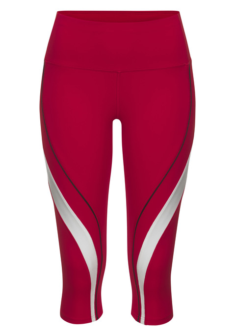 Bild: Caprihose von LASCANA ACTIVE: Stylische Performance-Capri-Leggings von Lascana Active. Enge Passform für optimalen Sitz beim Training. Breiter, stretchiger Bund für angenehmen Tragekomfort. Trendige Farbeinsätze an den Beinen. Kleine Reißverschlusstasche hinten und Logo-Badge. Must-have für Sport und Fitness. Atmungsaktives Funktionsmaterial.