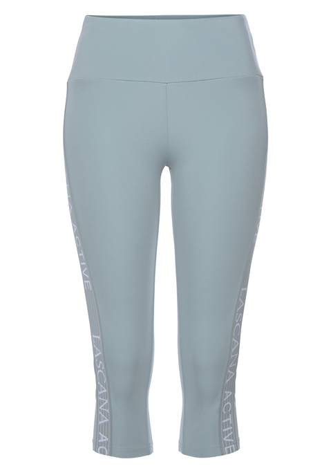 LASCANA ACTIVE Caprileggings Damen rauchmint-grau-mint Gr.XS (32/34)