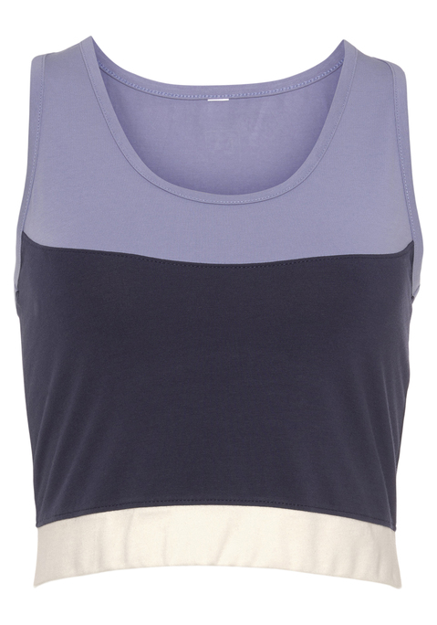 LASCANA ACTIVE Crop-Top Damen blau Gr.XS (32/34)