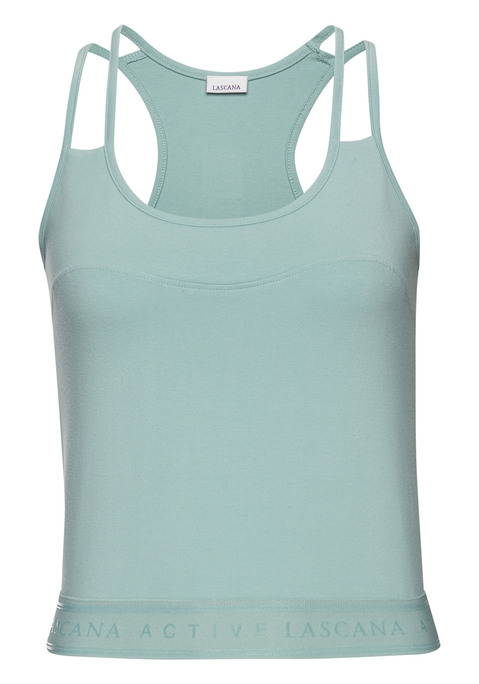 LASCANA ACTIVE Crop-Top Damen mintgrün Gr.XS (32/34)