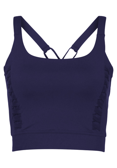 LASCANA ACTIVE Crop-Top Damen Navy Gr.XS (32/34)