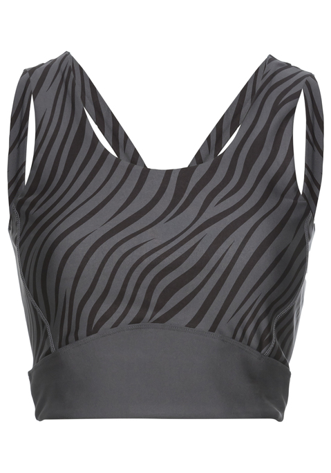 LASCANA ACTIVE Crop-Top Damen schwarz Gr.XS (32/34)