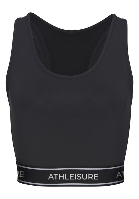 Bild: Crop-Top von LASCANA ACTIVE: Modisches Performance-Crop-Top von Lascana Active mit gewebtem Marken-Gummiband am Saum. Doppellagiges Racerback mit Netzeinsätzen am Rücken. Elastisches und atmungsaktives Funktionsmaterial.