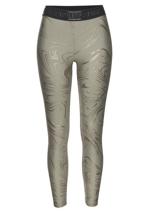 LASCANA ACTIVE Funktionsleggings Damen grün-bronze Gr.XS (32/34)