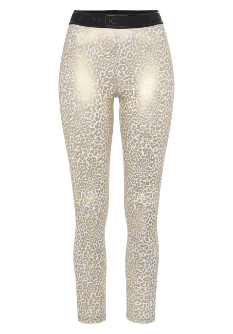 LASCANA ACTIVE Funktionsleggings Damen weiß, gold Gr.XS (32/34)