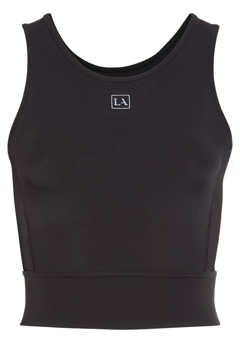 Bild: Funktionsshirt von LASCANA ACTIVE: Cropped Top von Lascana Active. Cut Out im Rückenbereich. Aus 79% Polyester, 21% Elasthan.