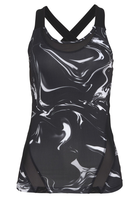 Bild: Funktionsshirt von LASCANA ACTIVE: Performance-Sportswear. Die ideale Funktionskleidung für Yoga, Fitness und Workouts. Aus hochelastischem Material mit Quick-Dry-Membranen. So trocknet die Kleidung schnell und sorgt außerdem für ein optimales Trainingsklima. Mit gekreuzten Trägern und Mesheinsätzen.  Aus 85% Polyester, 15% Elasthan.