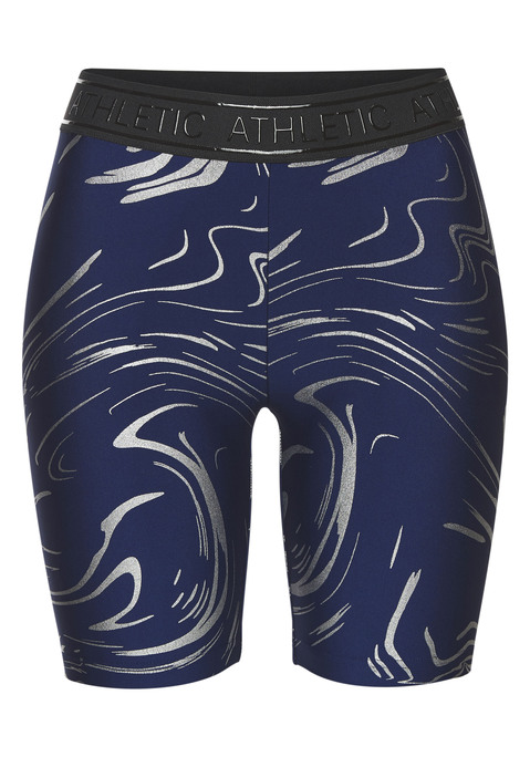 Bild: Funktionsshorts von LASCANA ACTIVE: Sportshorts von Lascana Active für Damen. In Bermudas-Länge. Mit abstraktem Alloverprint. Elastischer Bund mit geprägtem Print. Trageangenehme, elastische und atmungsaktive Qualität.