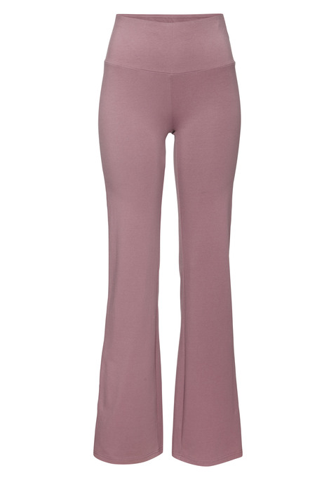 Bild: Jazzpants von LASCANA ACTIVE: Bequeme unifarbene Jazzpants von Lascana Active mit breitem Komfortbund und ausgestelltem Bein. Ideal zu Tops und T-Shirts im bauchfreien Schnitt. Weiche Baumwollmischung.
