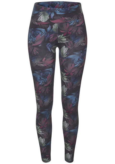 Bild: Leggings von LASCANA ACTIVE: Tights von Lascana Active mit floralem Alloverprint. Breiter Elastikbund. Kleiner Logoprint auf der Rückseite. Weiche Qualität.