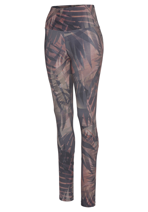 Bild: Leggings von LASCANA ACTIVE: Legging von Lascana Active. Allover-Druck und breitem Bündchen. Aus 93% Baumwolle (unterstützt Cotton made in Africa), 7% Elasthan.