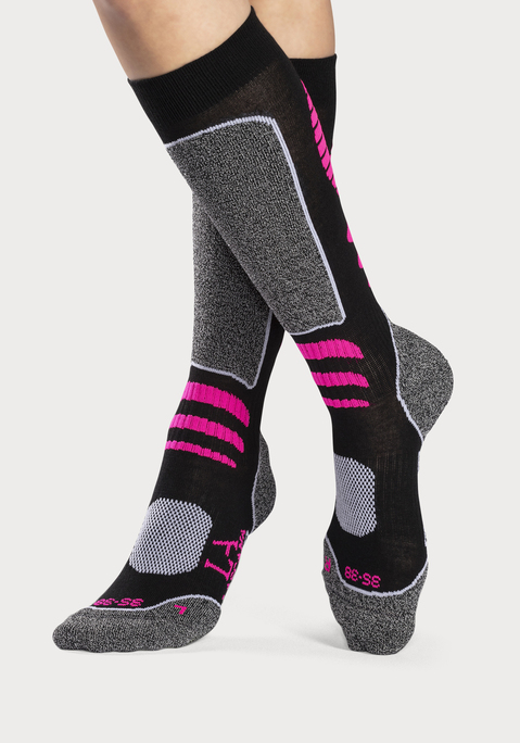 Bild: Skisocken von LASCANA ACTIVE: Lascana Funktionskniestrümpfe  2 Paar ideal für den Skisport. 70% Polyester, 28% Polyamid, 2% Elasthan
