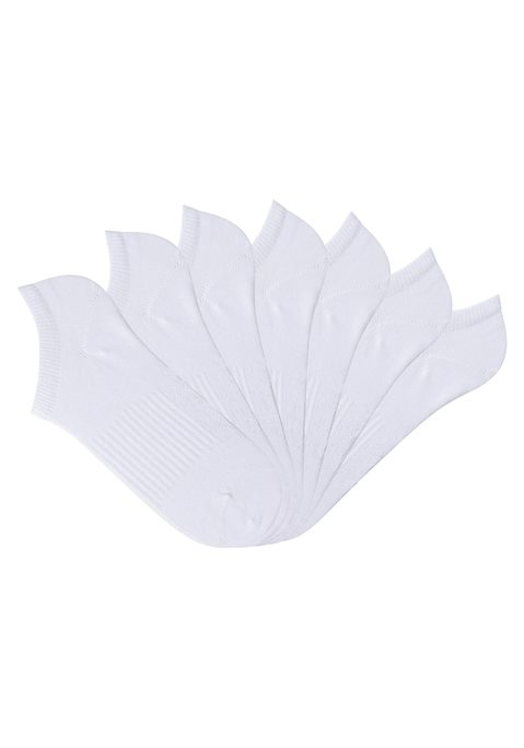 Bild: Sneakersocken von LASCANA ACTIVE: Ein absolutes Muss - Sneakersocken von Lascana im praktischen 7er-Pack.  Die Sneakersocken sitzen perfekt dank des elastischen Bündchens und der Mittelfußverstärkung. Aus 75% Baumwolle, 23% Polyamid und 2% Elasthan.