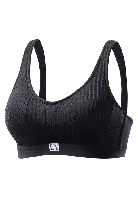 LASCANA ACTIVE Sport-BH Damen schwarz Gr.75E