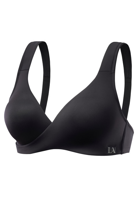 Bild: Sport-BH von LASCANA ACTIVE: In Wickeloptik. Nahtlos vorgeformte Cups, breitere Träger verstellbar. Rückenverschluss verstellbar. Leichte Belastbarkeit