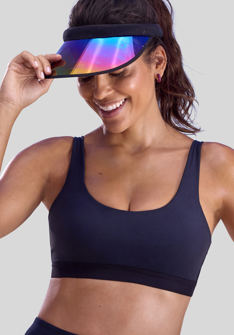 Bild: Sport-BH von LASCANA ACTIVE: Ohne Bügel. Nahtlos vorgeformte Cups. Mit extraweichem Padding. Träger und Rückenverschluss verstellbar. Aus 75% Polyamid, 25% Elasthan.