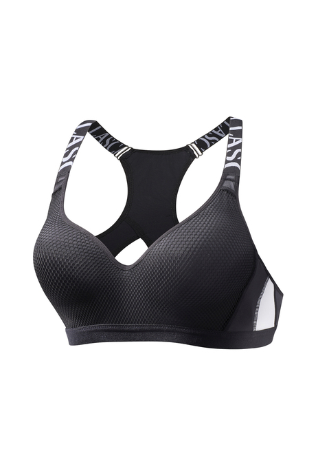 LASCANA ACTIVE Sport-BH Damen schwarz-weiß Gr.70D