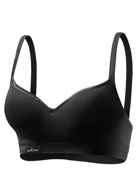 LASCANA ACTIVE Sport-Push-up-BH Damen schwarz Gr.70C