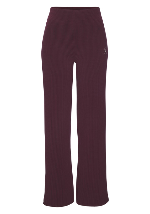 Bild: Sporthose von LASCANA ACTIVE: Sporthose von Lascana Active mit Rippstruktur und weitem Bein. Dezentes Logo auf der Hüfte. Elastisch und atmungsaktiv für idealen Tragekomfort.
