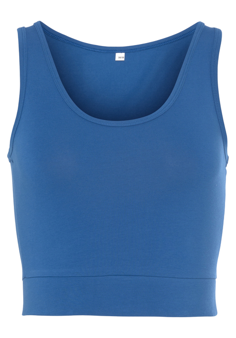 LASCANA ACTIVE Sporttop Damen blau Gr.L (44/46)