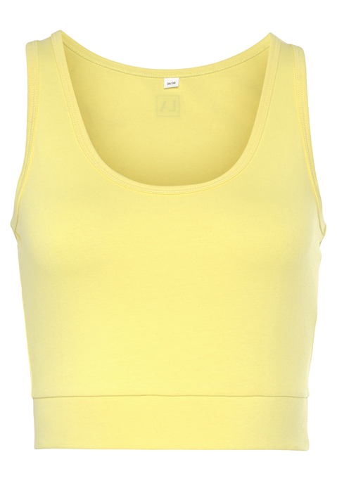 LASCANA ACTIVE Sporttop Damen gelb Gr.L (44/46)