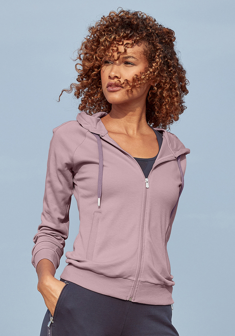 Bild: Trainingsjacke von LASCANA ACTIVE: Performance Sweatjacke von Lascana Active. Kapuze mit Kordelzug zum regulieren der Weite. Durchgehender Reißverschluss und seitlichen Eingrifftaschen. Aus 100% Baumwolle (unterstützt Cotton made in Africa).