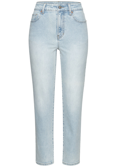 Bild: Ankle-Jeans von LASCANA: Coole Ankle-Jeans von Lascana im klassischen 5-Pocket-Stil. Mit praktischen Gürtelschlaufen. Guter und bequemer Sitz dank elastischer Denimware. Innenbeinlänge ca 66cm.