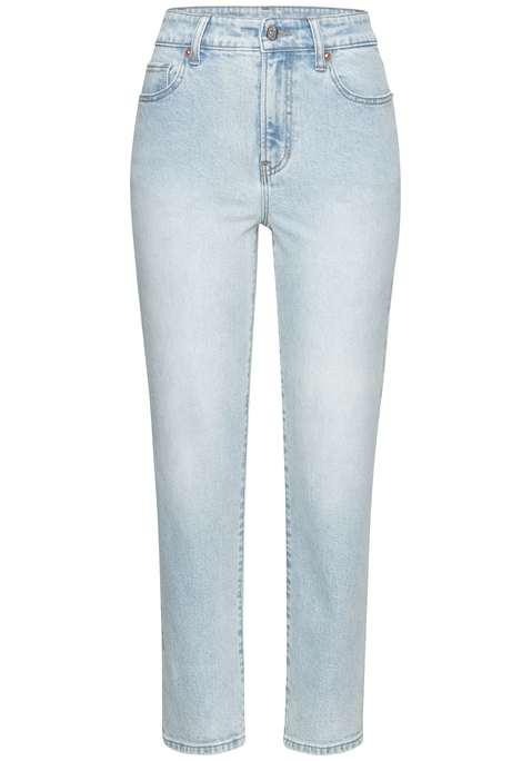Bild: Ankle-Jeans von LASCANA: Coole Ankle-Jeans von Lascana im klassischen 5-Pocket-Stil. Mit praktischen Gürtelschlaufen. Guter und bequemer Sitz dank elastischer Denimware. Innenbeinlänge ca 66cm.