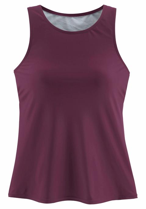 LASCANA Bade-Shirt Damen bordeaux Gr.52/54