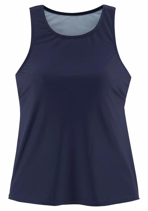 Bild: Bade-Shirt von LASCANA: Ideal für alle Aktivitäten am Strand oder im Wasser. Modische Tank-Top-Form - verdeckt den Bauch und kaschiert kleine Problmezonen. Unterbrustgummi rundum.