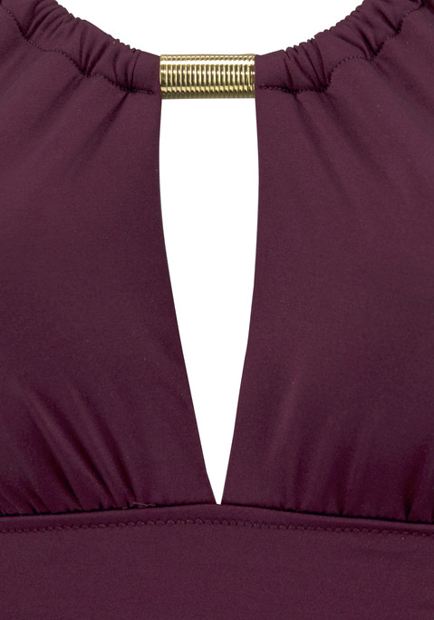 LASCANA Badeanzug Damen bordeaux Gr.32 Cup A/B