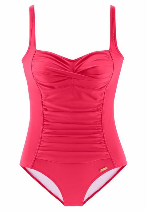 LASCANA Badeanzug Damen rot Gr.38 Cup D