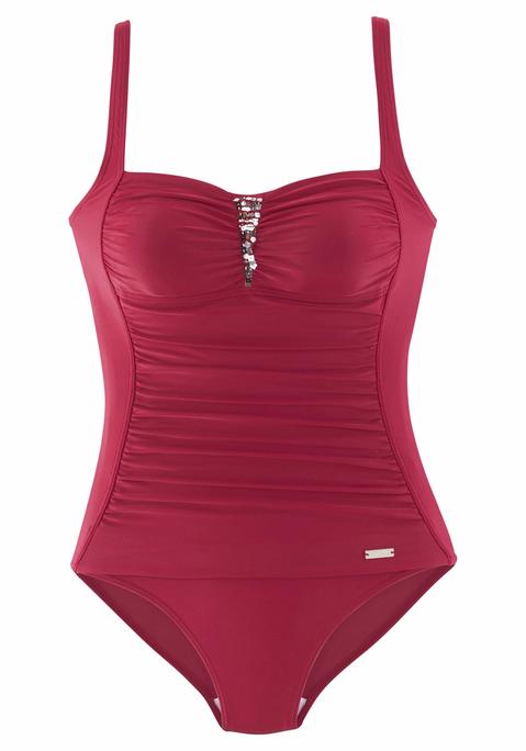 LASCANA Badeanzug Damen rot Gr.36 Cup B