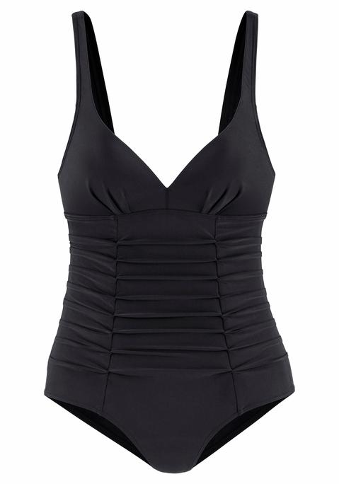 LASCANA Badeanzug Damen schwarz Gr.36 Cup B