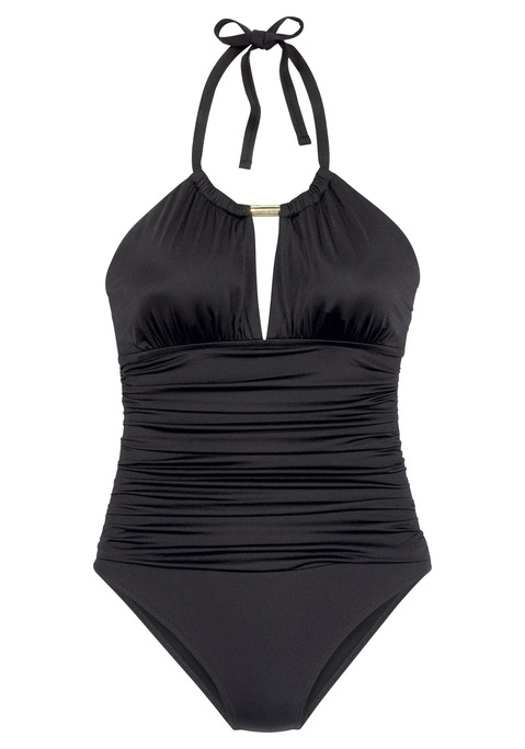 LASCANA Badeanzug Damen schwarz Gr.32 Cup A/B