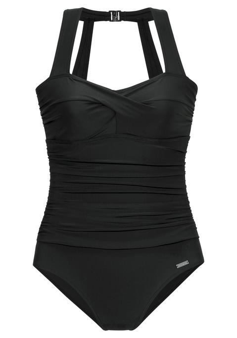 LASCANA Badeanzug Damen schwarz Gr.38 Cup C