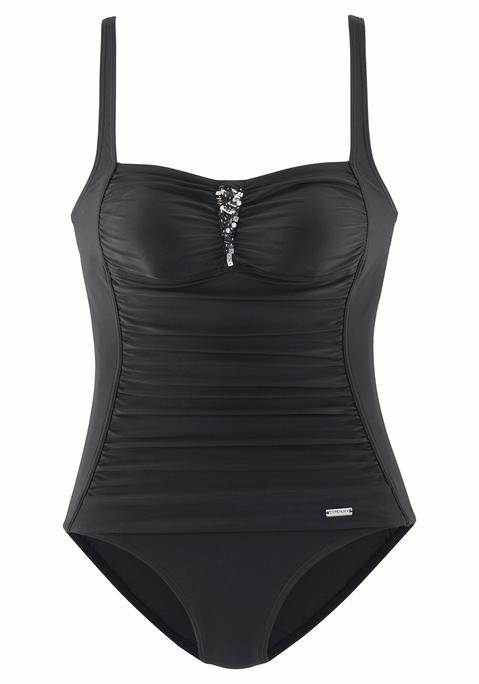 LASCANA Badeanzug Damen schwarz Gr.36 Cup B