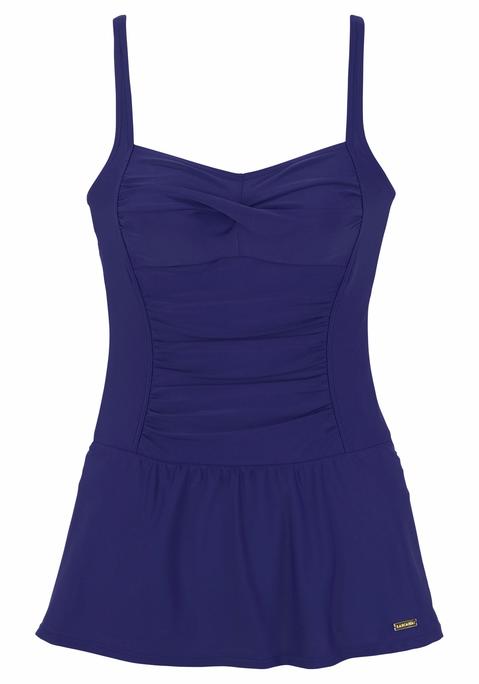 LASCANA Badekleid Damen blau Gr.38 Cup D