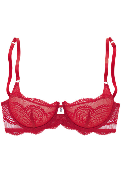 LASCANA Balconnet-BH Damen rot Gr.70C