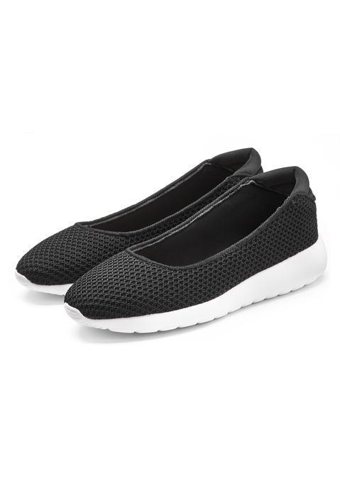 Bild: Ballerina von LASCANA: Slipper aus Textil VEGAN von LASCANA. Obermaterial, Futter und Decksohle aus Textil. Laufsohle aus Synthetik.