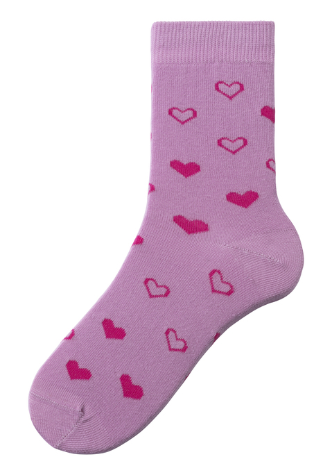 Bild: Basicsocken von LASCANA: Hochwertige, gemusterte Socken von Lascana in der Valentine’s-Day-Geschenkbox mit 7 Paar. Mit unterschiedlichen Herz-Motiven und in uni. Für jeden Tag der Woche eine Socke. Trageangenehm dank hautfreundlicher Baumwollmischung und druckfreien Bündchen.