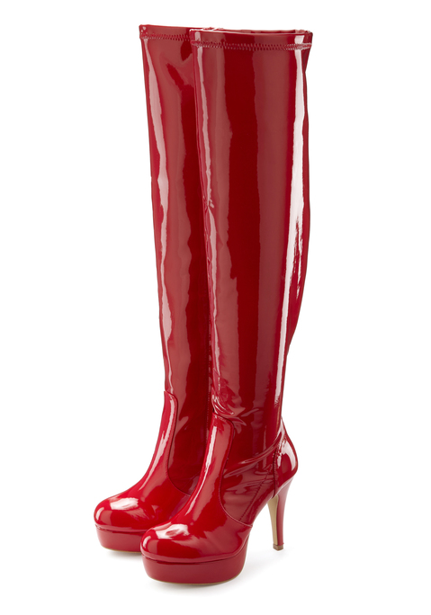 Bild: Overkneestiefel von LASCANA Belle Affaire: Overknee-Stiefel von LASCANA Belle Affaire. Absatzhöhe ca. 11 cm. Mit Reißverschluss. Obermaterial aus stretchigem Lederimitat. Futter aus Textil. Decksohle aus Lederimitat. Laufsohle aus Synthetik.