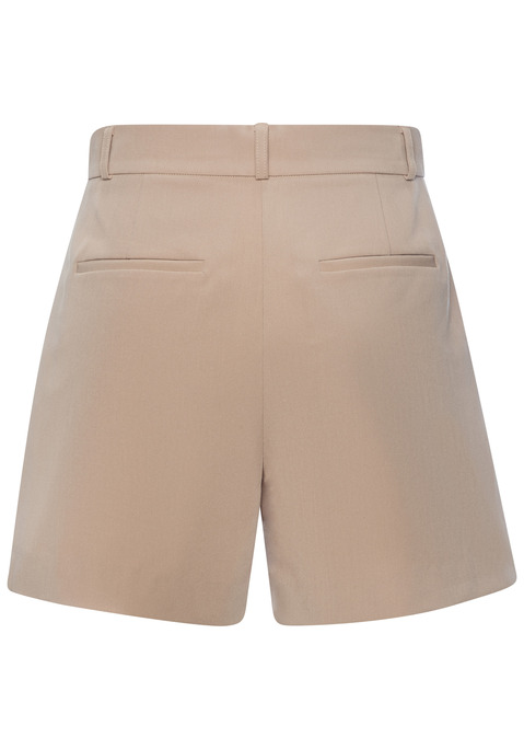Bild: Bermudas von LASCANA: Unifarbene Shorts von Lascana mit praktischem Schiebeknopf und Reißverschluss. Bund ist dank Gummizug in der Weite leicht regulierbar. Modische Bundfalten vorn. Mit Eingrifftaschen vorn und Zierpattentaschen hinten. Für Casual-Looks. Aus weich fließender Webware.