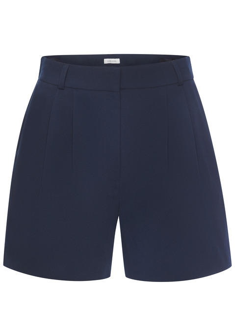 Bild: Bermudas von LASCANA: Unifarbene Shorts von Lascana mit praktischem Schiebeknopf und Reißverschluss. Bund ist dank Gummizug in der Weite leicht regulierbar. Modische Bundfalten vorn. Mit Eingrifftaschen vorn und Zierpattentaschen hinten. Für Casual-Looks. Aus weich fließender Webware.