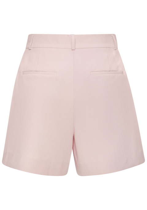 Bild: Bermudas von LASCANA: Unifarbene Shorts von Lascana mit praktischem Schiebeknopf und Reißverschluss. Bund ist dank Gummizug in der Weite leicht regulierbar. Modische Bundfalten vorn. Mit Eingrifftaschen vorn und Zierpattentaschen hinten. Für Casual-Looks. Aus weich fließender Webware.