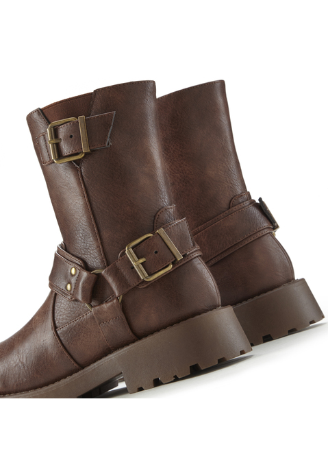 Bild: Bikerboots von LASCANA: Biker Boots von LASCANA. Obermaterial, Futter und Decksohle aus Lederimitat. Laufsohle aus Synthetik.